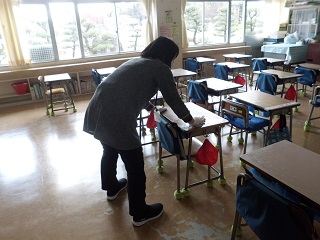 どの教室も徹底して行っています