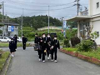 登校風景