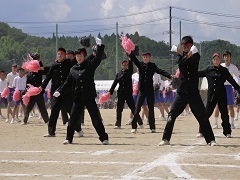 応援合戦赤組