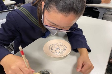 皿の絵付け体験