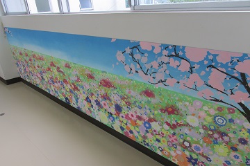 美術部（壁画：春）